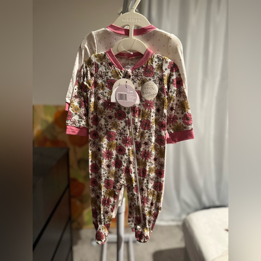 Milkberry Bamboo Floral Set
